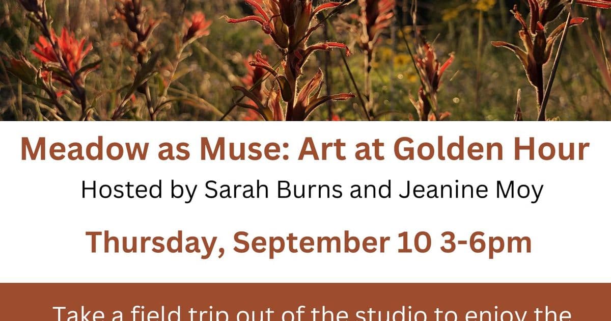 Meadow as Muse: Art at Golden Hour
