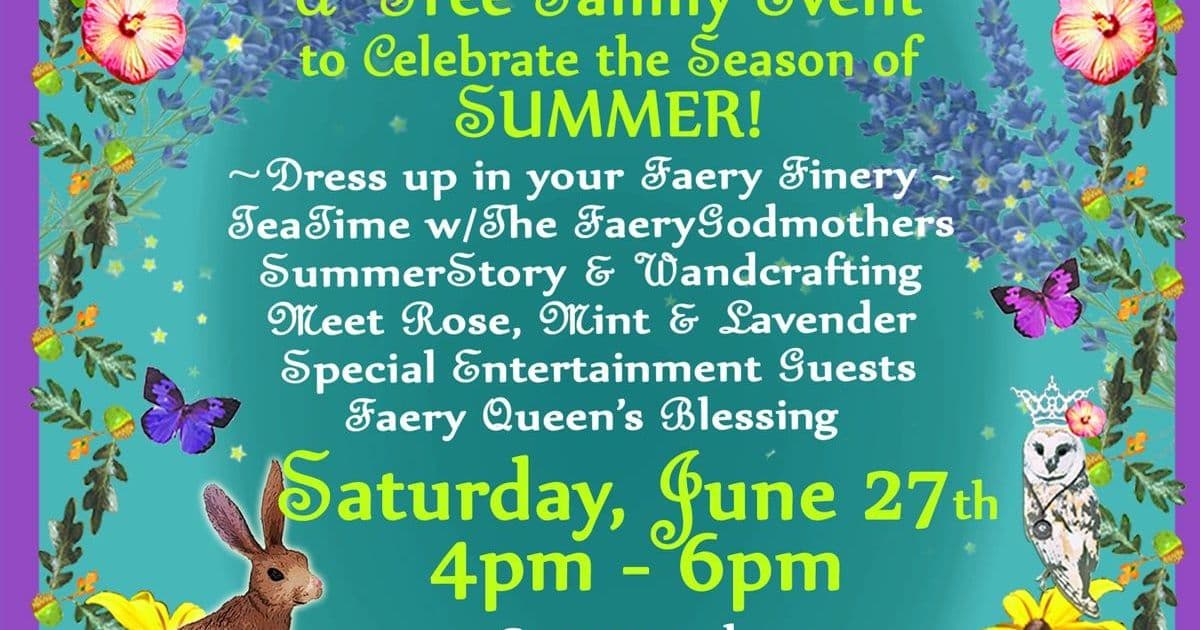 FaeryGodmother's Midsummer Tea Party 2026