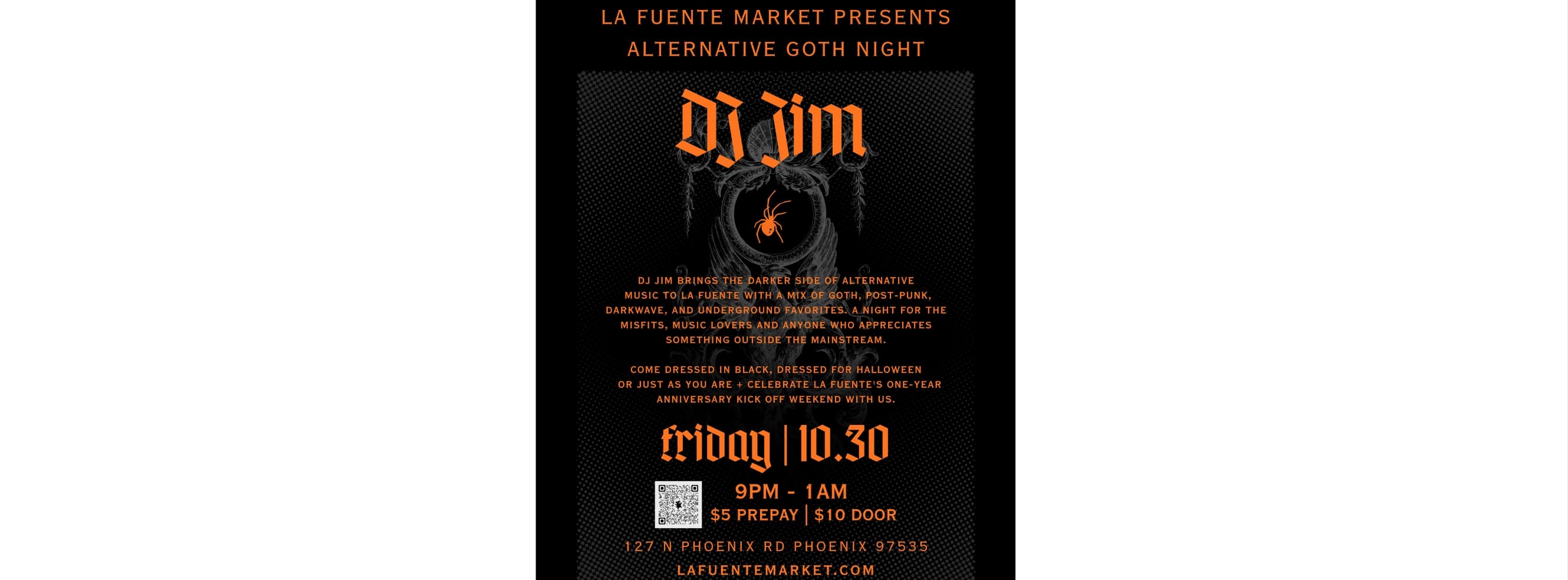 Alternative Goth Night at La Fuente Market